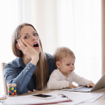 Stressed mother